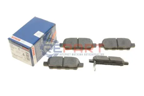 Комплект гальмівних колодок задн, INFINITI EX, FX, G, M35, M45 NISSAN 350Z, ALTIMA, CUBE, ELGRAND, JUKE, LEAF, MAXIMA, MAXIMA VI, MURANO I, MURANO II, QASHQAI I, QUEST 1.5D-Electric 06.01 Bosch 0986494861 Купити в Україні