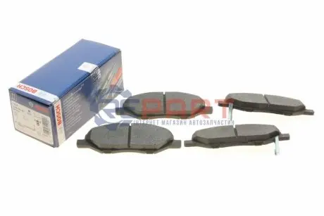 Комплект гальмівних колодок передн, NISSAN CUBE, MICRA III, NOTE, TIIDA 1.0-1.8 01.03-12.12 Bosch 0986494867 Купити в Україні