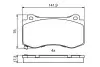 Фото Комплект гальмівних колодок передн, CHRYSLER 300C DODGE CHALLENGER, CHARGER, MAGNUM JEEP GRAND CHEROKEE III 2.7-6.4 09.04 Bosch (0986494870) зображення 8