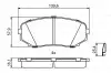 Фото Комплект гальмівних колодок передн, LINCOLN MKX MAZDA CX-7 2.2D/2.3/3.5 06.06 Bosch (0986494879) зображення 1