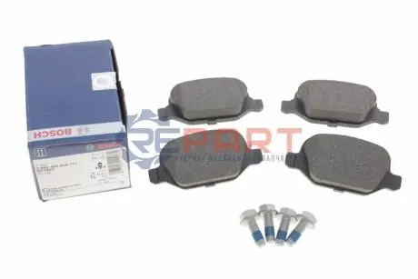 Комплект гальмівних колодок задн, FIAT 500, 500 C, 500L 0.9-1.6D 10.07 Bosch 0 986 494 934 Купити в Україні