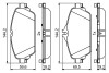 Комплект тормозных накладок, дисковый тормоз DB C205 13- BOSCH 0986494951 (фото 5)