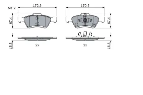 Колодки тормозные дисковые Bosch 0 986 494 960 Купить в Украине