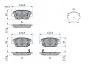 Фото Комплект гальмівних колодок передн, KIA OPTIMA 1.7D-2.4 06.10-12.15 Bosch (0986494984) зображення 5