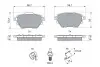 Фото Комплект гальмівних колодок задн, DS DS 3 / DS 3, DS 4 II ABARTH 600E ALFA ROMEO JUNIOR CITROEN BERLINGO, C3 AIRCROSS II, C3 IV, C4 GRAND PICASSO II, C4 III, C4 PICASSO II 1.2-Electric 02.13 Bosch (0986494998) зображення 1
