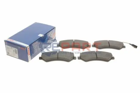 Колодки гальмівні (передні) Citroen Jumper/Fiat Ducato/Peugeot Boxer 2.0-3.0HDi 06- R16(з датчиком) Bosch 0986495095 Купити в Україні