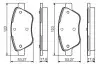 Фото Комплект гальмівних колодок, дискове гальмо Bosch (0986495102) зображення 1