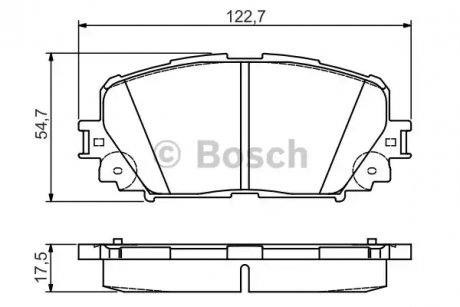 Тормозные колодки.) BOSCH 0986495109 (фото 1)