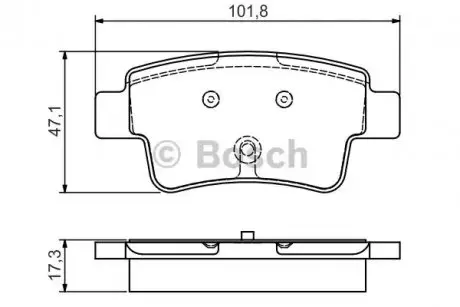 Гальмівні колодки (набір) Bosch 0986495111 Купити в Україні