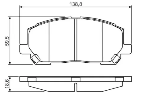 BOSCH TOYOTA Гальмівні колодки передн. Lexus RX 00 Bosch 0986495126 Купити в Україні