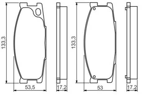 Тормозные колодки.) Bosch 0986495130