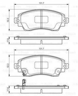 Тормозные колодки.) BOSCH 0986495132