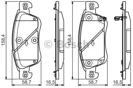 Тормозные колодки.) BOSCH 0986495134