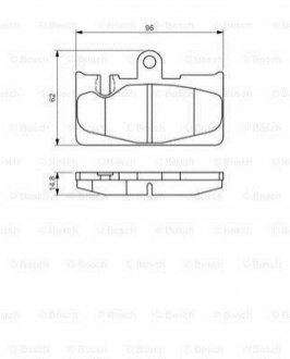 Гальмівні колодки (набір) BOSCH 0986495139