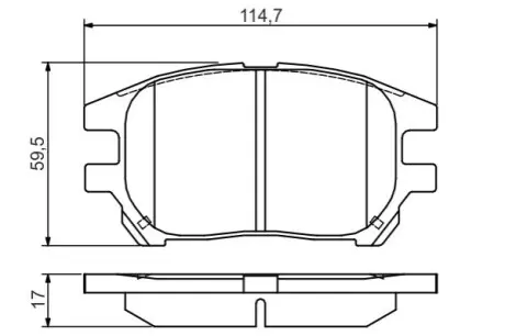 Дисковые тормозные колодки Bosch 0986495140 Купити в Україні