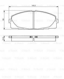 Колодки гальмівні дискові BOSCH 0986495152 (фото 1)