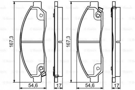 Тормозные колодки.) BOSCH 0986495159 (фото 1)