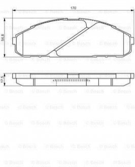 Тормозные колодки.) BOSCH 0986495171 (фото 1)