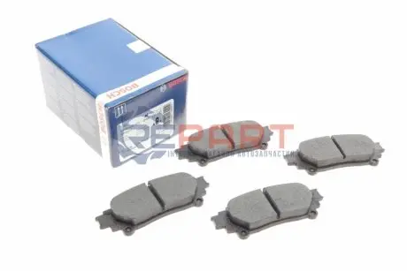 Комплект гальмівних колодок задн, LEXUS GS, IS III, RC, RX TOYOTA HIGHLANDER / KLUGER, MIRAI, PRIUS PLUS 1.8H-Electric 12.08 Bosch 0986495174 Купити в Україні