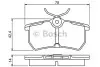 Фото Колодки гальмівні (задні) Ford Focus 98-05/Fiesta V/VI 05 Bosch (0986495227) зображення 1