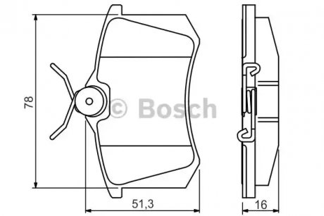 Тормозные колодки.) - (425420, 425428, 440603530R) BOSCH 0986495231