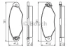 Колодки гальмівні (передні) Renault Kangoo 97-/Nissan Kubistar 03 Bosch (0986495235) зображення 2
