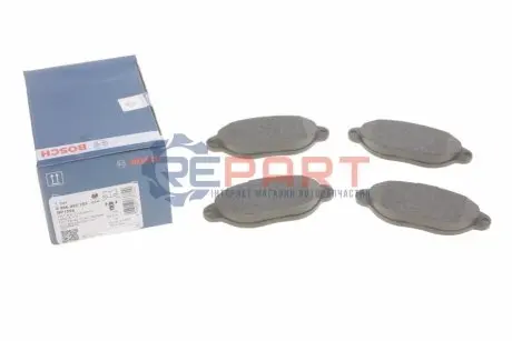 Колодки гальмівні (передні) Fiat 500 07-/Panda 03-/Punto 93-10 Bosch 0986495255 Купити в Україні