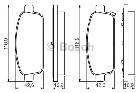 Тормозные колодки.) Bosch 0986495259 Купить в Украине