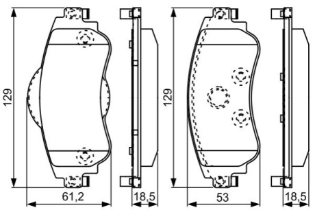 Гальмівні колодки (набір) BOSCH 0986495304 (фото 1)