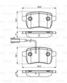 Колодки тормозные дисковые BOSCH 0 986 495 305 (фото 1)