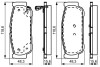 Колодки гальмівні (задні) Ssangyong Rodius/Rexton 05- BOSCH 0 986 495 315 (фото 1)
