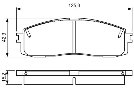 Гальмівні колодки (набір) BOSCH 0986495330 (фото 1)