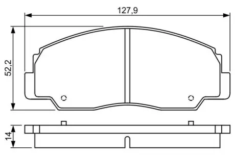 Гальмівні колодки (набір) Bosch 0986495339 Купити в Україні