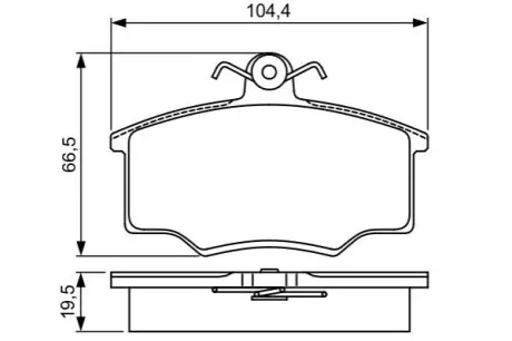 Тормозные колодки.) Bosch 0986495340 Купить в Украине