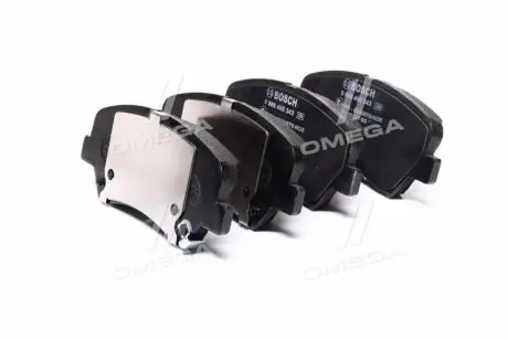 Колодки гальмівні (передні) Hyundai Elantra 10-/ i30 11-/ Kia Ceed 12- (Mando) (з аксесуарами) Bosch 0986495343 Купити в Україні