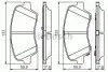 Фото Колодки гальмівні (передні) Hyundai Elantra 10-/ i30 11-/ Kia Ceed 12- (Mando) (з аксесуарами) Bosch (0986495343) зображення 5
