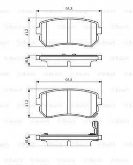 Тормозные колодки дисковые BOSCH 0986495354 (фото 1)