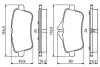 Фото Колодки гальмівні (задні) MB M-class (W166)/GL-class (X166) 11- /GLE-class (W166) 15- ATE Ceramic Bosch (0986495403) зображення 5