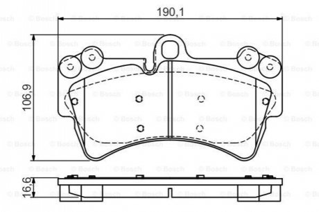 Тормозные колодки дисковые AUDI/PORSCHE/VW Q7/Cayenne/Touareg F 02-10 BOSCH 0986495435