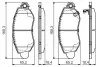 Фото Колодки гальмівні (передні) Ford Transit 00-06 Bosch (0986495443) зображення 1