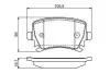 Фото Колодки гальмівні (задні) VW Caddy 03-15 Bosch (0986495453) зображення 5