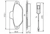 Фото Колодки гальмівні (передні) Fiat Panda 03-/Punto 93-12 Bosch (0986495475) зображення 1
