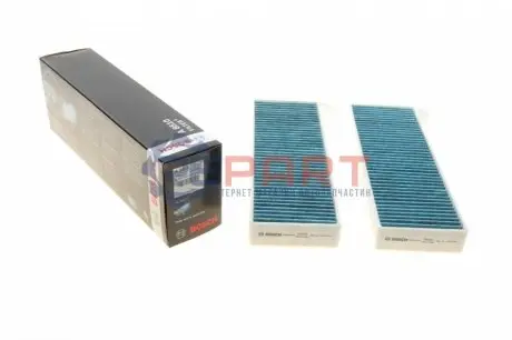 Фільтр салону (к-кт 2шт.) Citroen Berlingo/Peugeot Partner 08- (вугільний) Bosch 0986628510 Купити в Україні