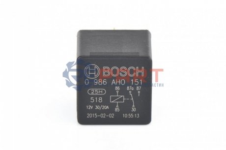 Реле BOSCH 0986AH0151 (фото 1)