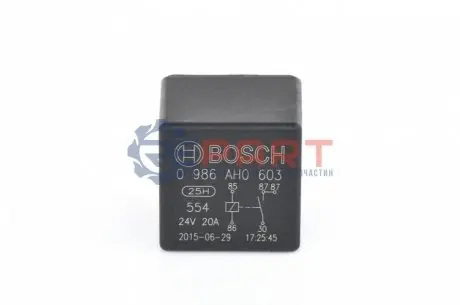 Реле, робочий струм Bosch 0986AH0603