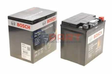 Акумуляторна батарея 30Ah/385A (166x126x173/+R/B0) (AGM) Factory Activated AGM BOSCH 0 986 FA1 340 Купити в Україні