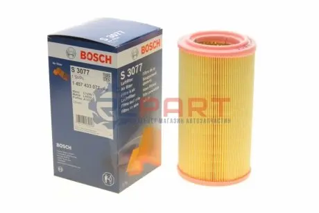 Фільтр повітряний (фільтруючий елемент) CITROEN BERLINGO, XSARA PEUGEOT 306, PARTNER 1.9D 06.94-12.15 Bosch 1457433077 Купити в Україні