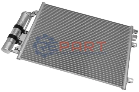 Конденсатор кондиціонера (з осушувачем) RENAULT CLIO II, KANGOO, KANGOO EXPRESS, THALIA I, THALIA II 1.2-2.0 08.97 Bosch 1986AD2150