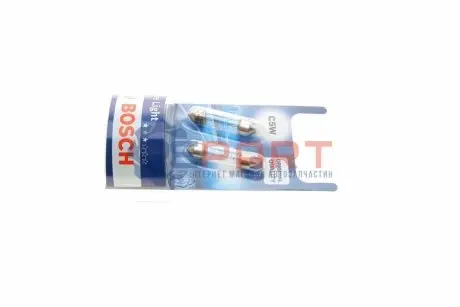 Лампа (упаковка-блістер 2шт) C5W 12В 5Вт Pure Light Bosch 1987301004 Купити в Україні