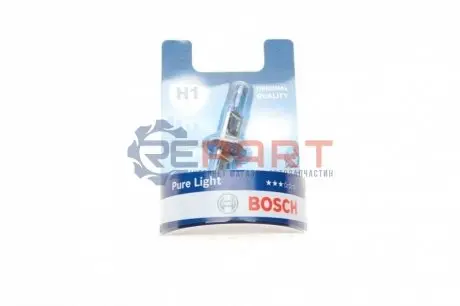 Лампа накаливания H1 12V 55W P14,5s PURE LIGHT (выр-во) Bosch 1 987 301 005 Купить в Украине